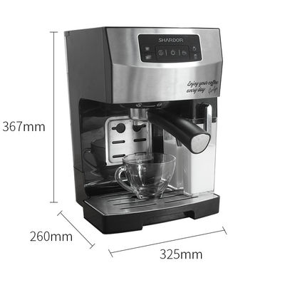 Süt Köpürtücülü Otomatik Espresso Kahve Makinesi Profesyonel Ticari Akıllı