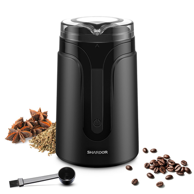 40g Küçük Otomatik Espresso Makinesi, Mini Baharat Çekirdeği Mat Siyah Kahve Öğütücü
