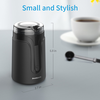 40g Küçük Otomatik Espresso Makinesi, Mini Baharat Çekirdeği Mat Siyah Kahve Öğütücü