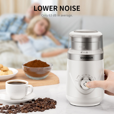 ABS İnce Öğütme Kahve Makinesi 150W Çıkarılabilir Bardaklar Ticari Espresso Makinesi Kaba
