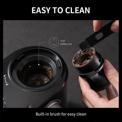 Küçük Düz Burr Kahve Öğütücü 240g 16 Ayar Espresso French Press Kahve Öğütücü