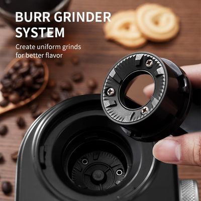 100W Kahve Çekirdeği Kendinden Öğütme Kahve Makinesi 14 Ayar Düz Moda Bulaşık Yıkama