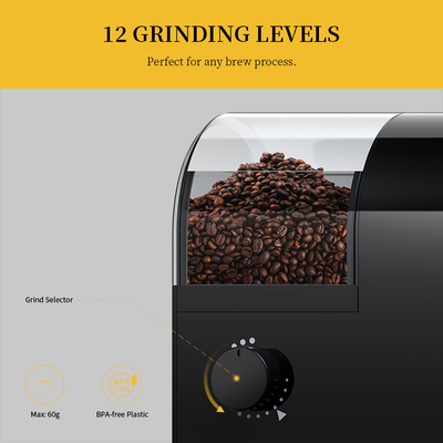 Ayarlanabilir Mini Kahve Öğütücü Makinesi 60g Mutfak Küçük Ev Espresso Makinesi PSE