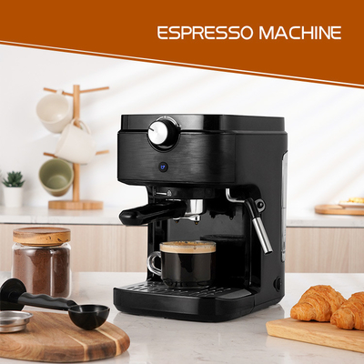 15 Bar Pompalı Süt Vapuru Köpürtücü Değnek 0.9L Su Deposu Espresso Cappuccino Latte İtalyan