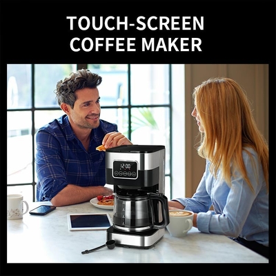 Otomatik Brew Küçük Damla Filtre Kahve Makinesi 1.5L Programlanabilir Evde Kullanım