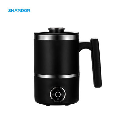 300ML 4'ü 1 Arada Espresso Süt Köpürtücü Siyah Soğuk Sıcak Süt Isıtma Köpürtücü Ayrılabilir