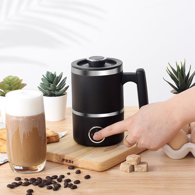 300ML 4'ü 1 Arada Espresso Süt Köpürtücü Siyah Soğuk Sıcak Süt Isıtma Köpürtücü Ayrılabilir