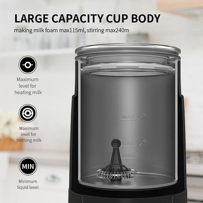 300ML 600W Espresso Süt Köpürtücü Otomatik Elektrikli Kahve Süt Isıtıcı Köpürtücü CE