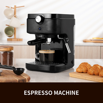 SS304 Çok İşlevli Kahve Makinesi 0.9L İtalyan Espresso Kavurma Dijital Kahve Makinesi