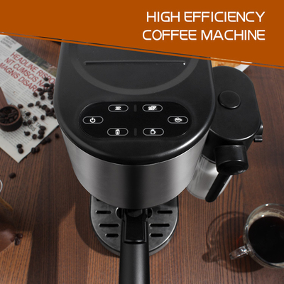Profesyonel Espresso Çok İşlevli Kahve Makinesi Süt Köpürtücülü ABS Paslanmaz Çelik