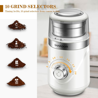 150W Elektrikli Kahve Çekirdeği Öğütücü SS304 70g Otomatik Espresso Öğütücü