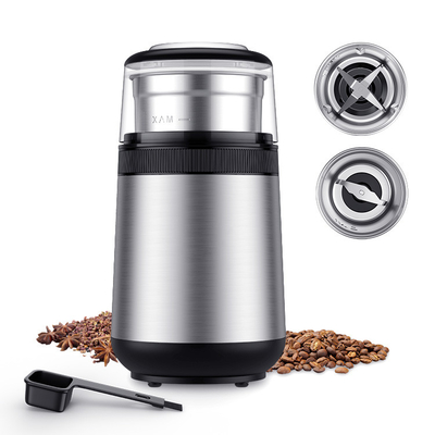 Paslanmaz Çelik Baharat Öğütücü Makinesi 150W Burr 3.7 x 3.7 x 8 inç